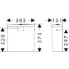 Kép 2/2 - Hansgrohe GladeLake S WC-tartály oldalsó kimenettel Fehér 60311450