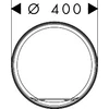 Kép 3/3 - Hansgrohe Xuniva Evo S Mosdótál 400/400, csapfurat és túlfolyó nélkül Matt Fehér 60323700