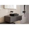 Kép 2/3 - Hansgrohe Xuniva Evo E Mosdótál 400/400, csapfurat és túlfolyó nélkül Matt Fekete 60324670