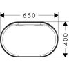 Kép 2/2 - Hansgrohe Xuniva Evo U Mosdótál 650/400, csapfurat és túlfolyó nélkül Matt Fehér 60325700