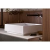 Kép 4/6 - Hansgrohe Xuniva Evo E Mosdótál 400/400, csapfurat és túlfolyó nélkül, SmartClean, HygieneEffect Fehér 63007450