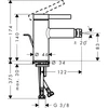 Kép 3/3 - Hansgrohe Zesis S Egykaros bidécsaptelep automata lefolyógarnitúrával Króm 74200000