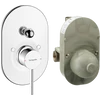 Kép 1/2 - Hansgrohe Zesis S Egykaros kádcsaptelep szett, falsík alatti Króm 74418000