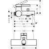 Kép 3/3 - Hansgrohe Zesis S Egykaros kádcsaptelep falsíkon kívüli szereléshez, 15,3 cm-es középtávolsággal Króm 74421000