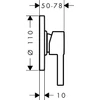 Kép 2/2 - Hansgrohe Zesis S Egykaros zuhanycsaptelep szett, falsík alatti Matt Fekete 74618670