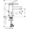 Kép 2/2 - Hansgrohe Zesis S Egykaros mosdócsaptelep 100, CoolStart, automata lefolyógarnitúrával Matt Fekete 74720670