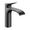 Kép 1/4 - Hansgrohe Vivenis Egykaros mosdócsaptelep 110, CoolStart, automata lefolyógarnitúrával Szálcsiszolt Fekete Króm 75023340