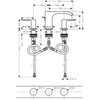 Kép 2/2 - Hansgrohe Vivenis Mosdócsaptelep 90, automata lefolyógarnitúrával Szálcsiszolt Fekete Króm 75033340