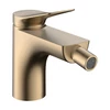 Kép 1/2 - Hansgrohe Vivenis Egykaros bidécsaptelep automata lefolyógarnitúrával Szálcsiszolt Bronz 75200140