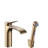 Kép 1/2 - Hansgrohe Vivenis Egykaros mosdócsaptelep bidé kézizuhannyal és 160 cm-es zuhanytömlővel Szálcsiszolt Bronz 75210140