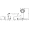 Kép 2/2 - Hansgrohe Vivenis Peremre szerelhető kádcsaptelep sBox-szal Szálcsiszolt Bronz 75444140