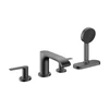 Kép 1/2 - Hansgrohe Vivenis Peremre szerelhető kádcsaptelep sBox-szal Szálcsiszolt Fekete Króm 75444340