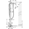 Kép 2/2 - Hansgrohe Vivenis Egykaros, szabadonálló kádcsaptelep Szálcsiszolt Bronz 75445140
