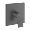 Kép 1/2 - Hansgrohe Vivenis Egykaros zuhanycsaptelep falsík alatti szereléshez, iBox-hoz Szálcsiszolt Fekete Króm 75615340