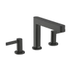 Kép 1/3 - Hansgrohe Finoris Mosdócsaptelep 110, Push-Open lefolyógarnitúrával, Szálcsiszolt Fekete Króm 76033340