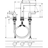 Kép 3/3 - Hansgrohe Finoris Mosdócsaptelep 160, push-open lefolyógarnitúrával, Szálcsiszolt Bronz 76034140