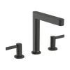 Kép 1/3 - Hansgrohe Finoris Mosdócsaptelep 160, push-open lefolyógarnitúrával, Szálcsiszolt Fekete Króm 76034340