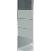 Kép 4/4 - JIKA LYRA PLUS egy részes zuhanyajtó, 90 cm, csíkos üveg, fehér fogantyú H2543820006651