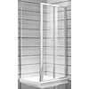 Kép 3/3 - JIKA LYRA PLUS összehajtható zuhanykabin ajtó, 80 cm, átlátszó üveg, fehér profil H2553810006681