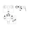 Kép 2/2 - JIKA Cube zuhany csaptelep H3311W70044001