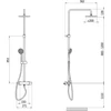 Kép 2/2 - JIKA MIO zuhany oszlop, termosztátos csapteleppel H3337170045711