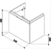 Kép 2/2 - JIKA CUBITO alsószekrény 55 cm-es mosdóhoz, tölgy, 1 fiókkal H40J4223015191