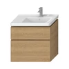 Kép 1/2 - JIKA Cubito Pure alsószekrény 75 cm-es mosdóhoz, jobb oldali medencéhez tölgy H40J4254035191