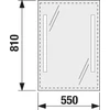 Kép 2/2 - JIKA CLEAR tükör, LED világítással, 55×81 cm H4557151731441