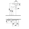 Kép 2/3 - JIKA CUBITO aszimmetrikus kézmosó 45x25 cm, jobb oldali csaplyukkal, fehér H8114240001061