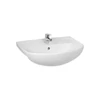 Kép 1/2 - JIKA LYRA PLUS ráépíthető mosdó, csaplyukkal középen, 60 cm fehér H8133830001041