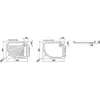 Kép 2/2 - JIKA TIGO kerámia zuhanytálca, 100x80 cm, aszimmetrikus, balos H8522100000001