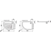 Kép 2/2 - JIKA TIGO kerámia zuhanytálca, 100x80 cm, aszimmetrikus, jobbos H8522110000001