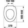 Kép 2/2 - JIKA ZETA termoplaszt WC ülőke fedéllel, acél zsanérral H8932710000637