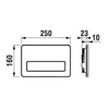 Kép 2/2 - JIKA MODUL nyomólap PL3 Single Flush H8936580000001