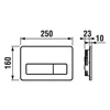 Kép 2/2 - JIKA MODUL nyomólap PL3 Dual Flush, matt króm színű H8936640070001