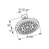 Kép 2/3 - Kludi A-QA Ø 200 mm-es fejzuhany 6651005-00