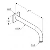 Kép 2/2 - Kludi A-QA 250 mm-es zuhanykar 6653305-00