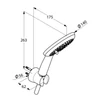 Kép 4/4 - KLUDI Freshline zuhanyszett kádhoz 3S, fehér/króm 6795091-00