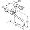 Kép 2/2 - KLUDI STANDARD fali mosogatócsap 310530515
