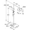 Kép 2/2 - KLUDI LOGO THERMOSTAT DUAL SHOWER SYSTEM 6809805-00