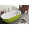 Kép 1/2 - Kolpa San Dalia-FS 170x80 Zöld/Fehér akril szabadon álló fürdőkád 561790