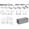 Kép 2/4 - Kolpa-San Elektra 160/MO-2 Előlapos egyenes fürdőkád kombinált masszázs rendszerrel 591140