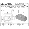Kép 3/3 - Kolpa-San Beatrice-D 170X110 jobbos akril fürdőkád 771050
