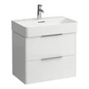 Kép 1/2 - LAUFEN BASE Alsószekrény két fiókkal a 810284 mosdóhoz, Fényes Fehér H4023121102611