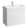 Kép 1/2 - LAUFEN Kartell LAUFEN Alsószekrény a H810336 mosdóhoz, 2 fiókkal, Okkerbarna H4075920336431
