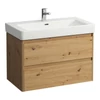 Kép 1/2 - LAUFEN BASE 2.0 Alsószekrény, 2 fiók, PRO S H813965 mosdóhoz, Vad Tölgy H4113021082671