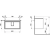 Kép 2/2 - LAUFEN BASE 2.0 Alsószekrény, 2 fiók, PRO S H813965 mosdóhoz, Vad Tölgy H4113021082671