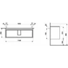 Kép 2/2 - LAUFEN BASE 2.0 Alsószekrény, 2 fiók, VAL H810289 mosdóhoz, Vad Tölgy H4114221082671