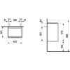 Kép 2/2 - LAUFEN JUNA Alsószekrény, 1 ajtó, jobb oldali zsanér, PRO S H815961 / PRO X 815861 mosdóhoz, Vad Tölgy H4114421092671