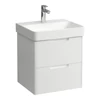Kép 1/2 - LAUFEN JUNA Alsószekrény, 2 fiók, PRO S H810962 / PRO X 810862 mosdóhoz, Matt Fehér H4114621092601